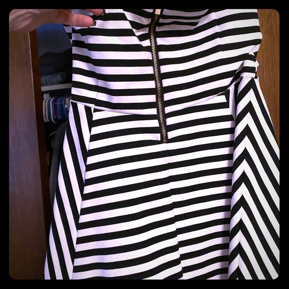 Express striped party dress
